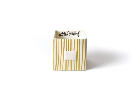 Gold Stripe Mini Nesting Cube Medium