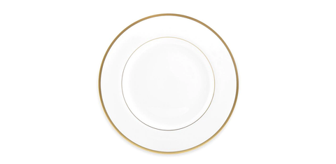 Signature Dinner Plate White/Gold