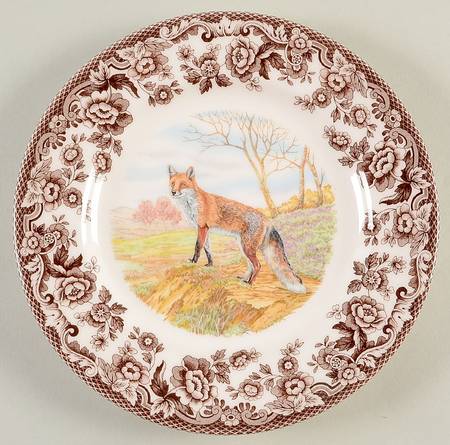 Woodland Salad Plate Red Fox