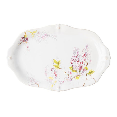 Berry & Thread Floral Sketch Platter Wisteria