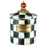 Courtly Check Enamel Canister-Small