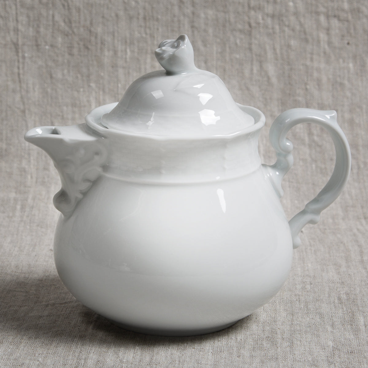 Weave White Teapot
