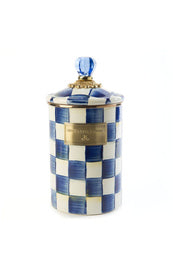 Royal Check Enamel Canister Large