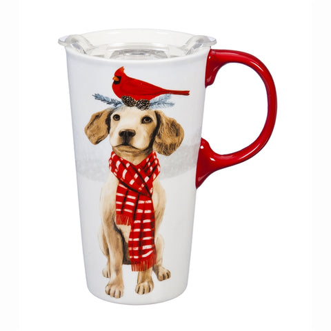 Christmas Dog Travel Mug