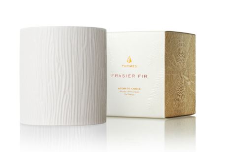 Frasier Fir Gilded Ceramic Poured Candle Medium
