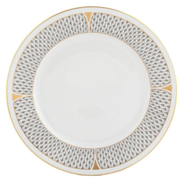 Art Deco Dinner Plate 10.5"-Grey