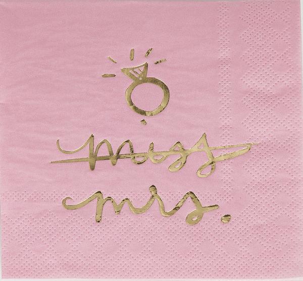 Miss Mrs Beverage Napkin