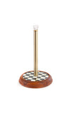 Courtly Check Wood Paper Towel Holder