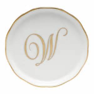 Coaster with Monogram "W"