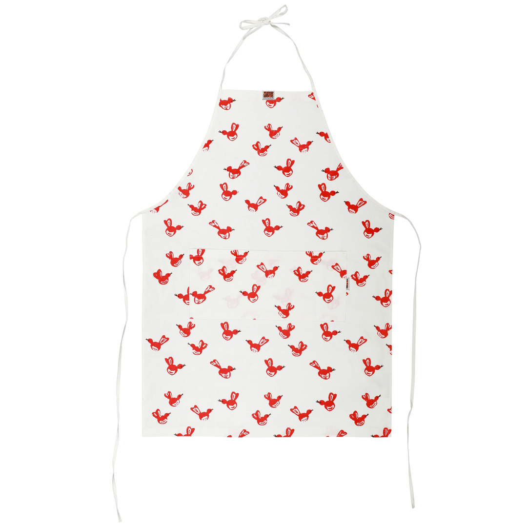 Siciliano Red Bird Linens Apron