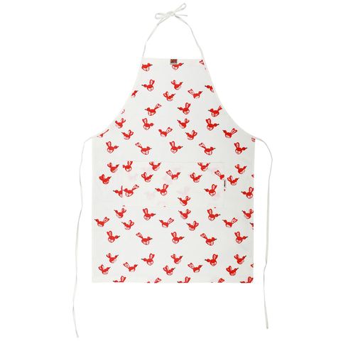 Siciliano Red Bird Linens Apron