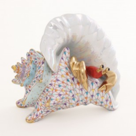 Conch Shell w/ Curious Crab Limited Edition #48 of 150