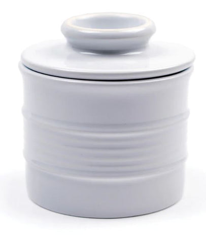 Stoneware Butter Pot - White