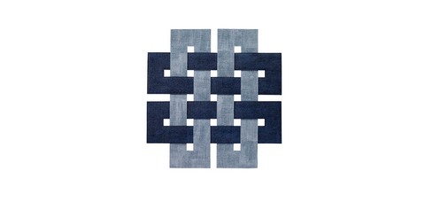 Celtic Placemat  Navy-Ice Blue