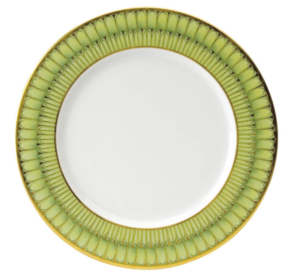 Arcades Green Dinner Plate