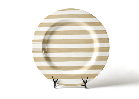 Neutral Stripe Big Round Platter