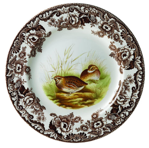 Woodland Dinner Plate -Quail