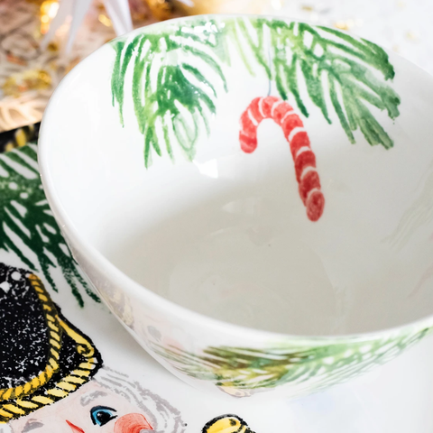 Nutcrackers Cereal Bowl Candy Cane