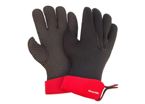 Chef's Gloves 2pc Set Red Lg