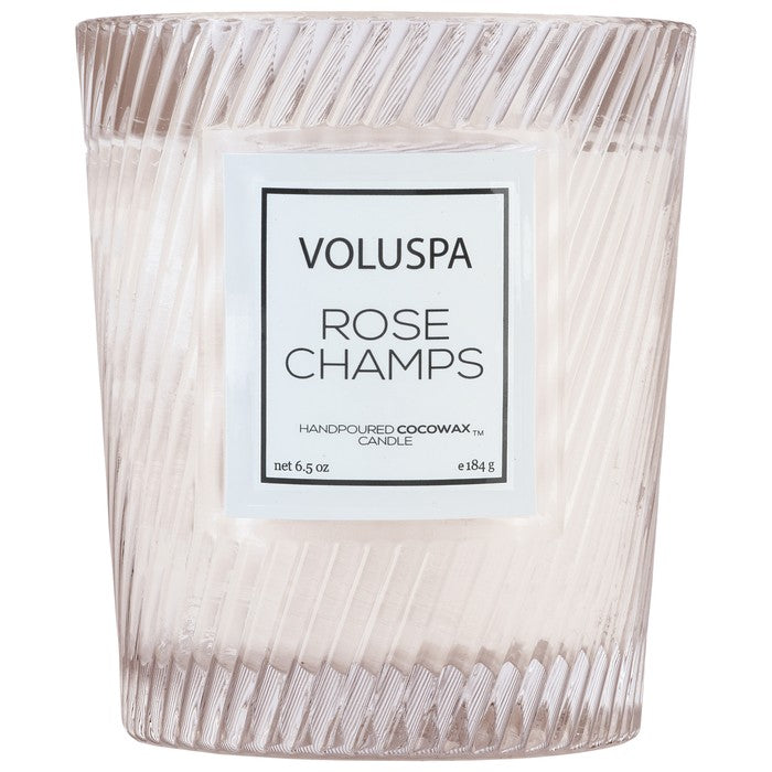 Rose Champs Classic Textured Glass