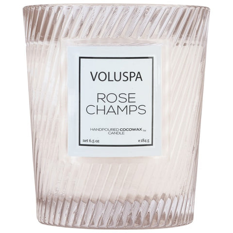 Rose Champs Classic Textured Glass