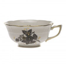 Chinese Bouquet Tea Cup Black