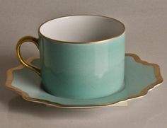 Anna's Palette Aqua Green Tea Cup