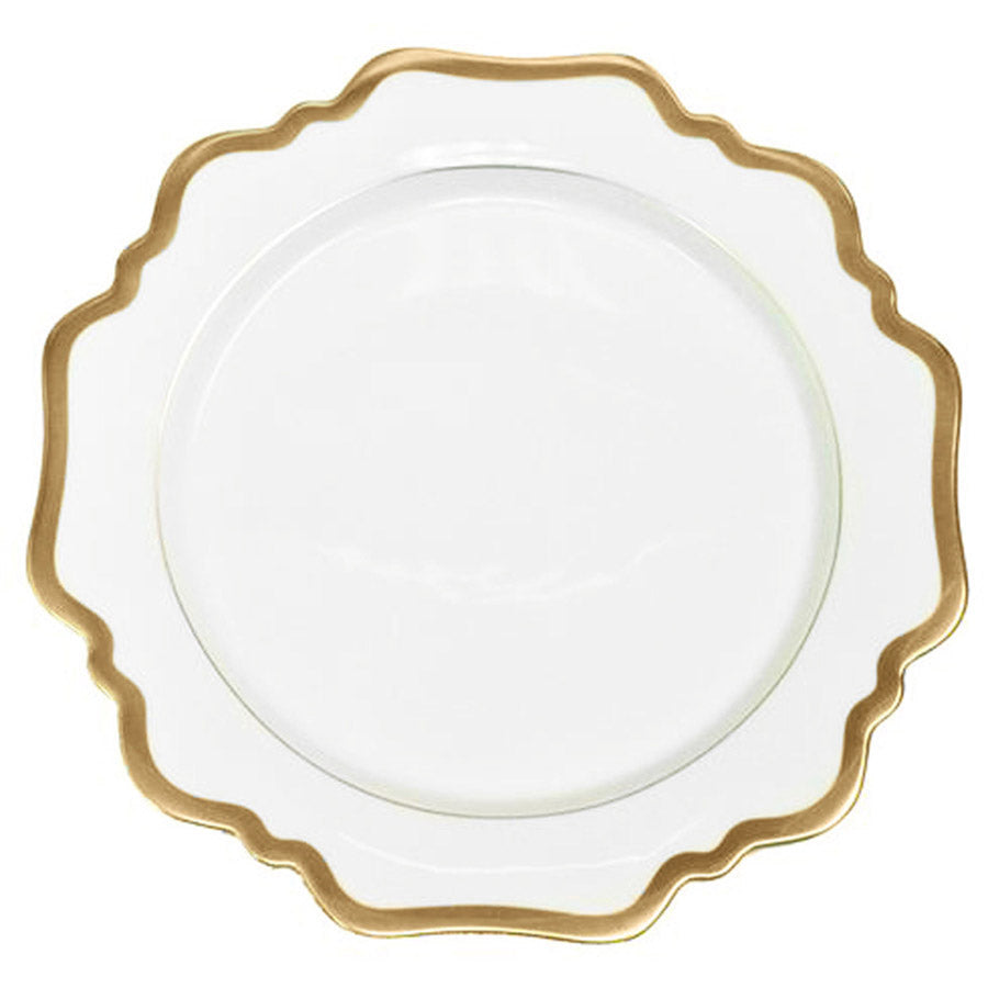 Antique White with Gold Rim Dinner