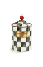 Courtly Check Enamel Canister Medium