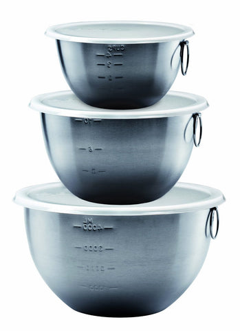 Set of 3 Stainless Mixing Bowls