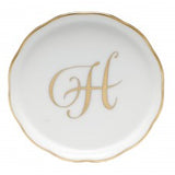 Coaster with Monogram "H"