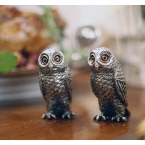 Pewter Salt & Pepper Owl