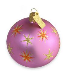 Starry- Soft Pink & Butterscotch Ornament