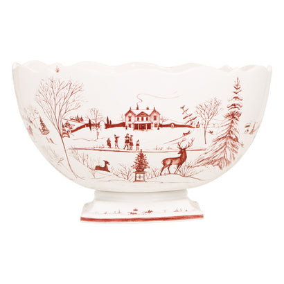 Country Estate Winter Frolic Centerpiece Bowl LG
