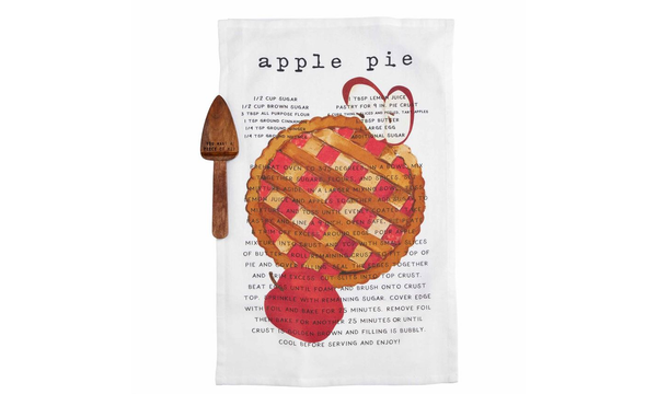Apple Pie Recipe Towel Set