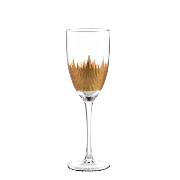 Lava Gold Wine Glass Set/4