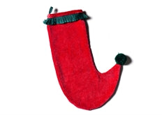 Stocking Red Velvet with Trim