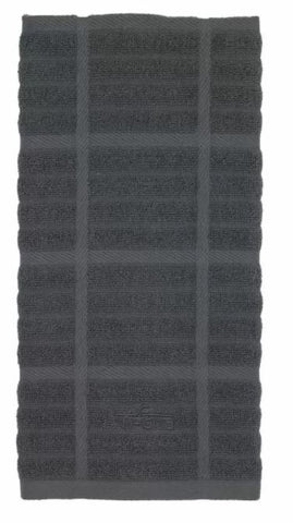 Solid Kitchen Towel- Pewter