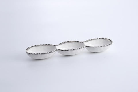 Salerno 3 Section Serving Piece