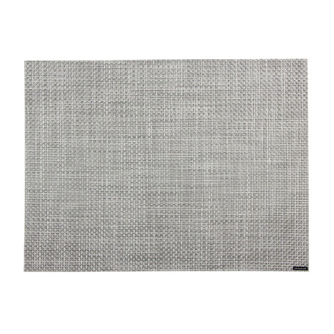 Chilewich  Basketweave WH/SLVR Rectangle