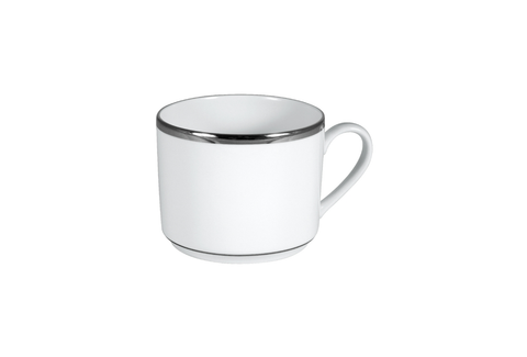 Signature Can Tea Cup White/Platinum