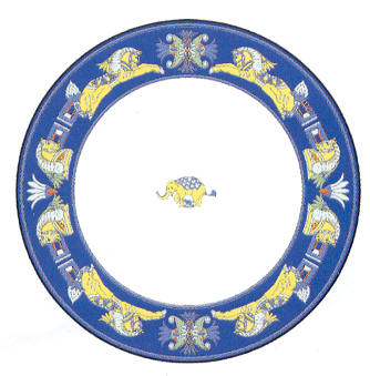 Bopla Original Deep Plate Blue Hippo