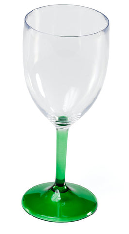 QBar Green Wine Glass