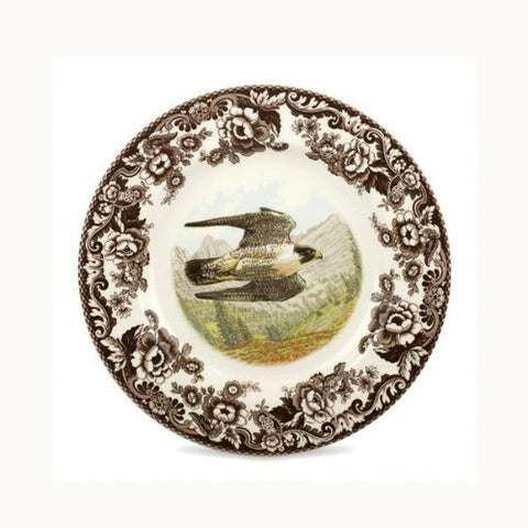 Woodland Salad Plate-Peregrine Falcon