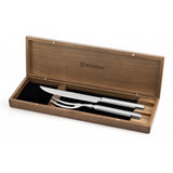 Stainless 2 Piece Carving Set, In Walnut Chest
