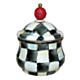 Courtly Check Enamel Lidded Sugar Bowl