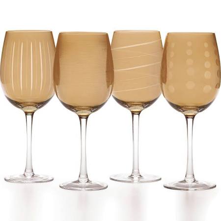 Cheers Wine S/4 15.75 oz White Wine Amber