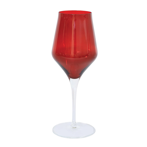 Contessa Water Glass Red