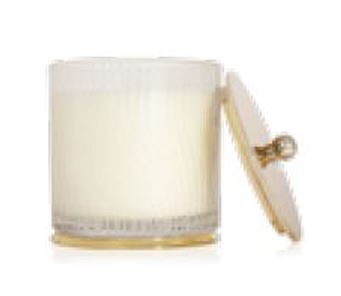 Gilded Medium Frosted Wood Grain Candle