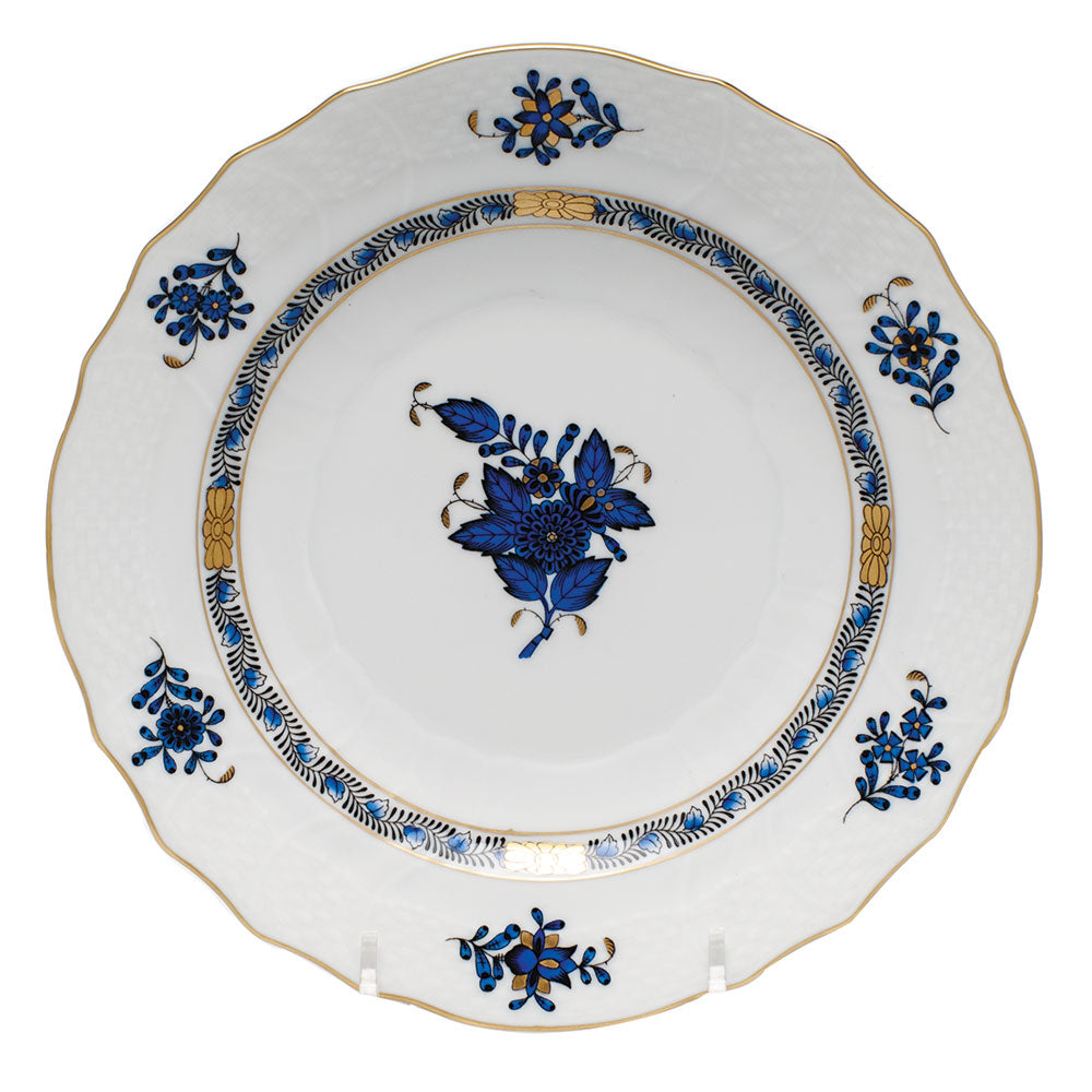 Chinese Bouquet Salad Plate Black Sapphire